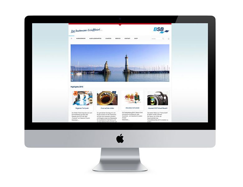 BSB Bodensee-Schiffsbetriebe GmbH Webpage